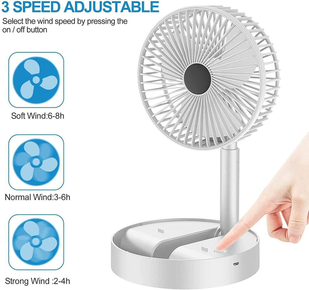 Rechargeable High Speed Desk Fan